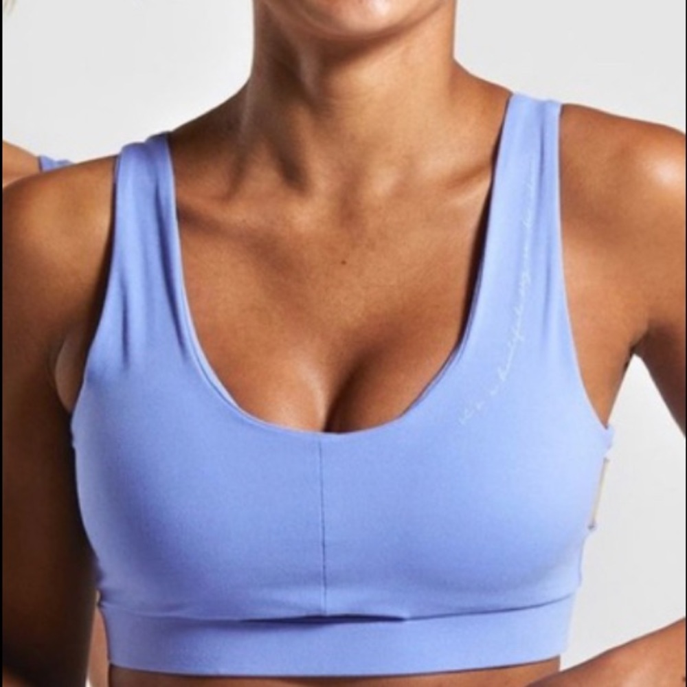 NWT Whitney X Gymshark Beautiful Blue Sports Bra M